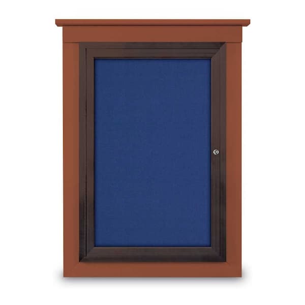 Single Door Enclosed Letterboard, 43"x33